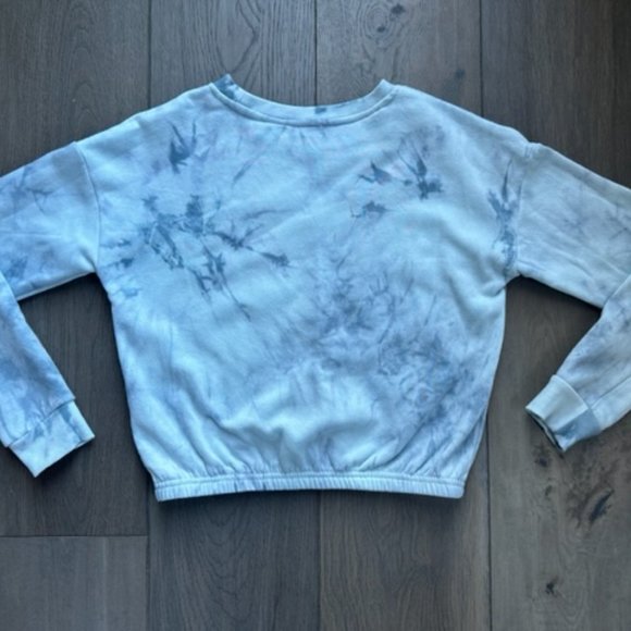 ULTRA FLIRT GIRLS TIE DYE CROPPED LONG SLEEVE SHIRT - Picture 2 of 3